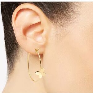 Kate Spade Gold Butterfly Charm Earrings